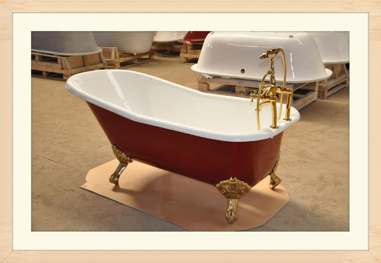 Cast Iron Slipper Clawfoot Tub on Imperial Feet