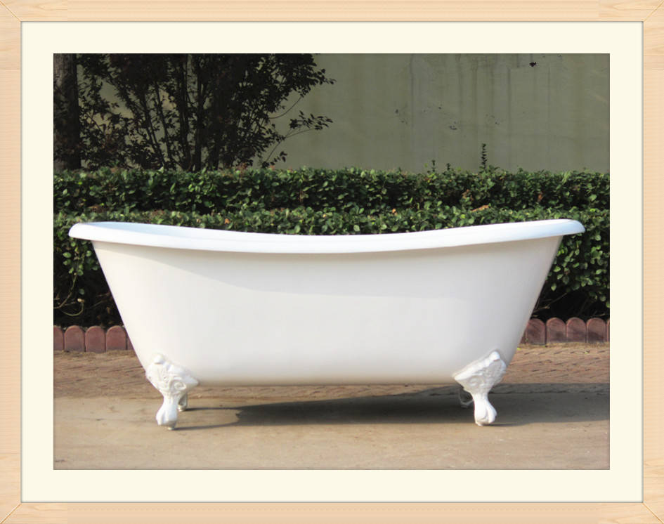 Cast Iron Dual Clawfoot Tub on Lion Paw Feet