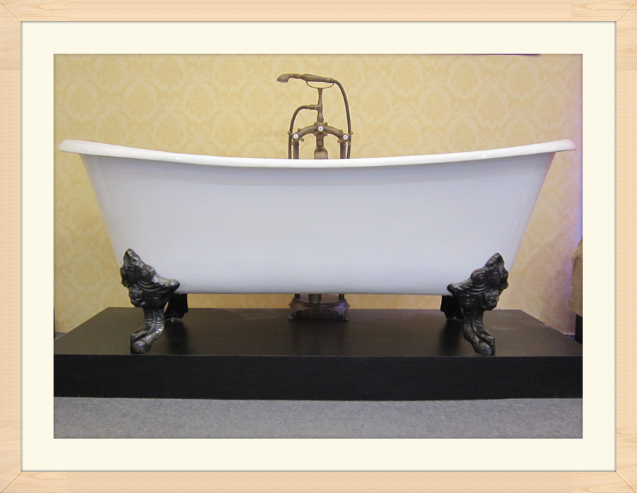 Cast Iron Double Slipper Tub with Monarch Imperial Feet