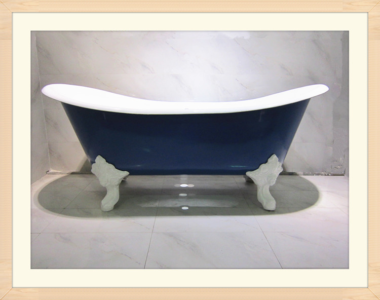 Cast Iron Double Slipper Tub with Monarch Imperial Feet